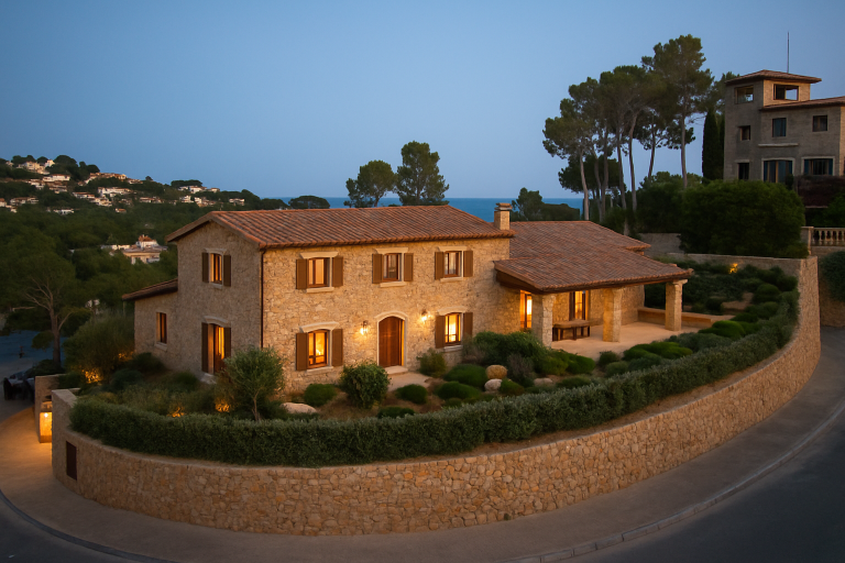 Mallorcan finca with sea views