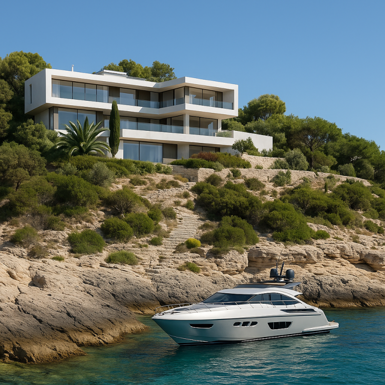 Luxury villa on the Mediterranean cliffs